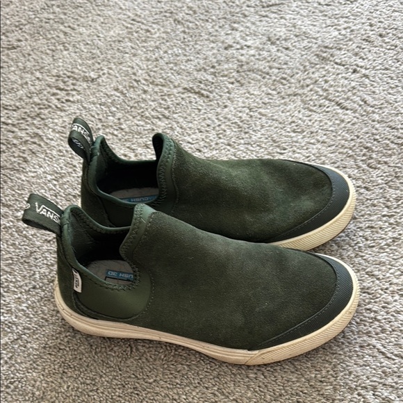 Vans Dark Green Slip-On Sneakers - Picture 4 of 4
